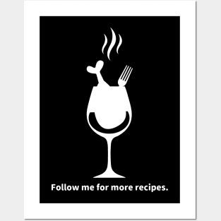 Follow me for more recipes. memes white Posters and Art